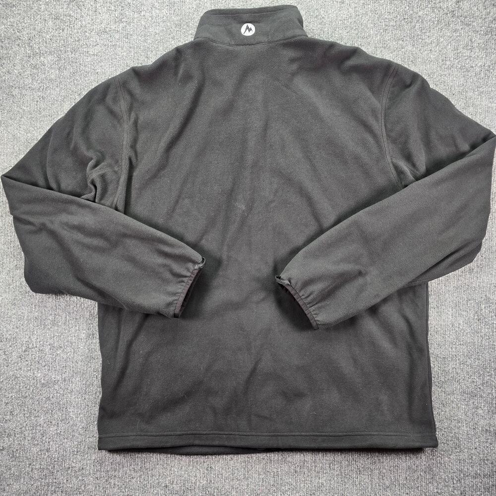 Marmot Jacket Mens XXL 2XL Black Fleece Full Zip Outdoor Pockets Long Sleeve - Picture 3 of 6